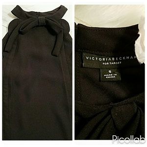 Victoria Beckham for Target Tops - Victoria Beckham Black Neck Tie Sleeveless Blouse Victoria Beckham for Target Tops - Victoria Beckham Black Neck Tie Sleeveless Blouse